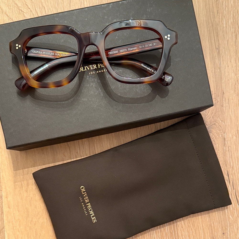 Oliver Peoples Brown Tortoise Eyewear ov5526su kienna no lenses in frame